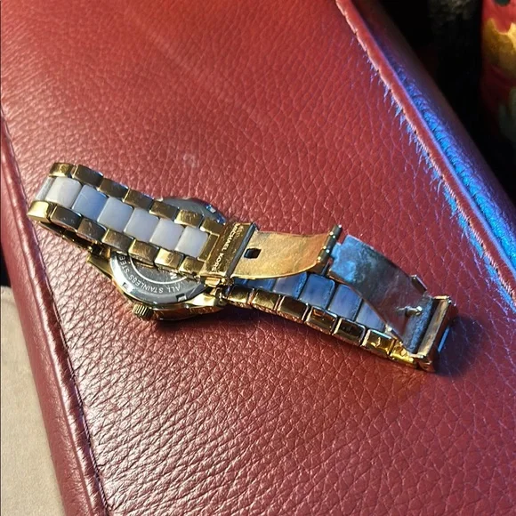 Michael Kors Gold and Cream Bracelet Watch - Picture 3 of 6